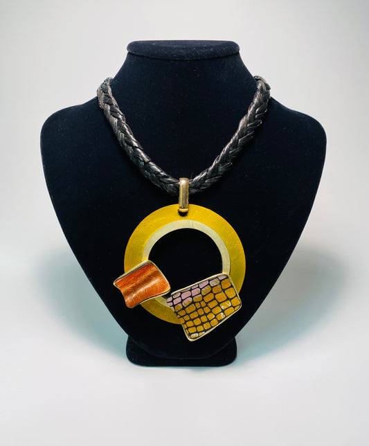 Abstract Necklace (Yellow)